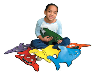 Sportime Sharkskool Marker Spots - 11 X 20 Inches - Set Of 6 - Assorted Colors
