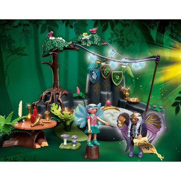 Playmobil Adventures of Ayuma Spring Ceremony Playset, Model 70808, Green/Brown/Gray, Plastic