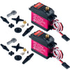 Wishiot 2Pcs 20Kg Ds3218 Servo 270 Degree High Torque Waterproof Servo Full Metal Gear With 25T Servo Horn Dc4.8-6.8V For Baja R