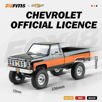 Fms 1/18 Rc Crawler Fcx18 Chevy K10 Rc Truck Rtr Rc Car Official Licensed Model Car 8Km/H 4Wd 900Mah Hobby Rc Cars Remote Contro