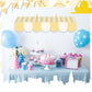 Tallew 4 Pcs 3D Circus Awning Wall Decoration Carnival Awning for Halloween Carnival Theme Party Classroom Decorations(Yellow an
