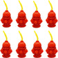 Fire Hydrant Straw Cups With Lids (10 Pack) 12oz - for Paw Dog Party Supplies, Firefighter Birthday Party Favors, Fireman Party 