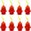 Fire Hydrant Straw Cups With Lids (10 Pack) 12oz - for Paw Dog Party Supplies, Firefighter Birthday Party Favors, Fireman Party 