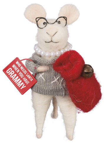 Primitives By Kathy Grammy Mouse Critter: Great For Housewarming, Gift, Or Any Kitchen Or Living Room