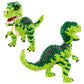 Csnrhg Dinosaur Tyrannosaurus Rex Building Blocks Velociraptor Model Decor Micro Mini Blocks Toy Birthday For Age 6+ Children Ad