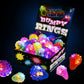 Kangaroo 18-Pack LED Light Up Rings | Neon Glow Rings for Kids & Adults | Party Favors for Birthday, Glow Parties & More