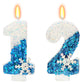 Snow Themed Birthday Candles, 12th Birthday Candle for Party Supplies, Winter Birthday Party Supplies, 2.76 inch Number 12 Candl
