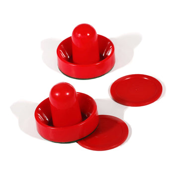 Hathaway 3-Inch Striker and 2.5-Inch Puck Air Hockey Set  Red