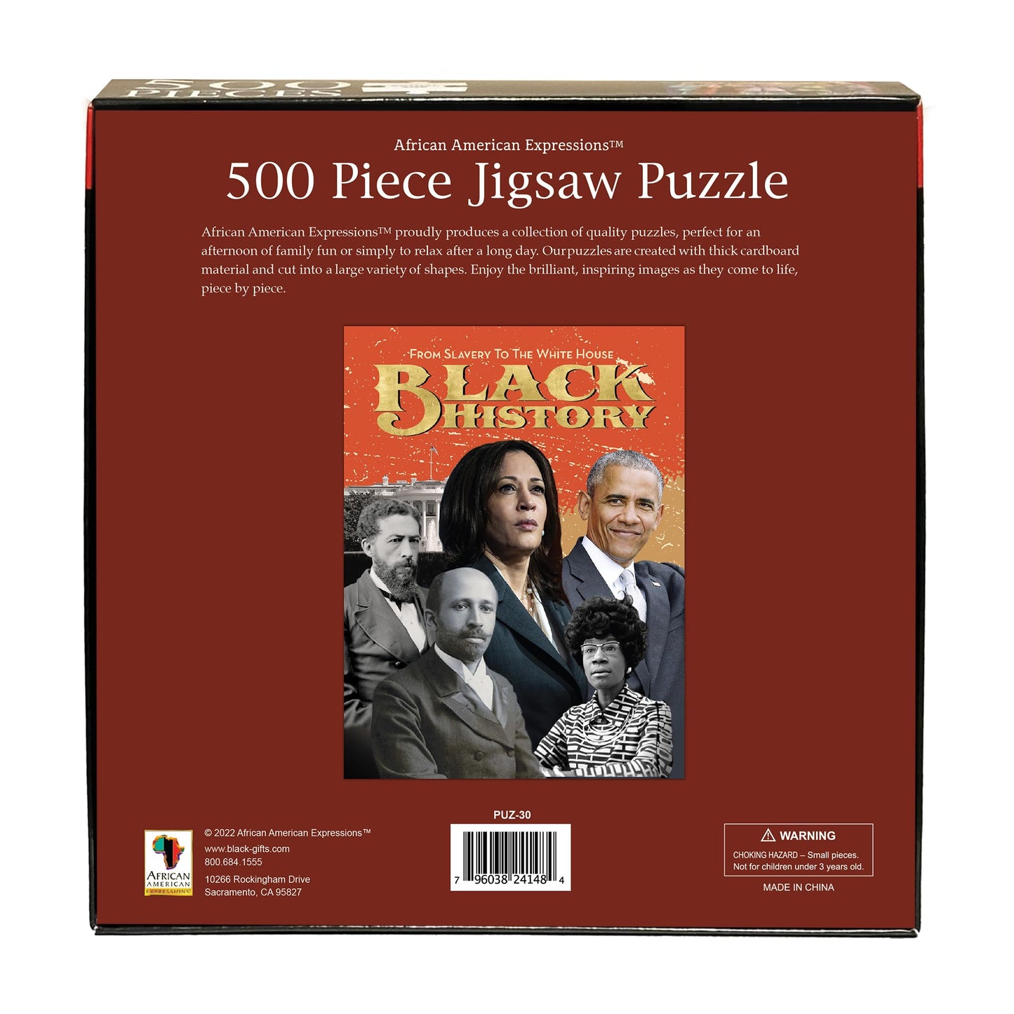 African American Expressions - Black History 500-Piece Puzzle – African American Jigsaw Puzzle For Adults | Cultural Heritage & Reflection