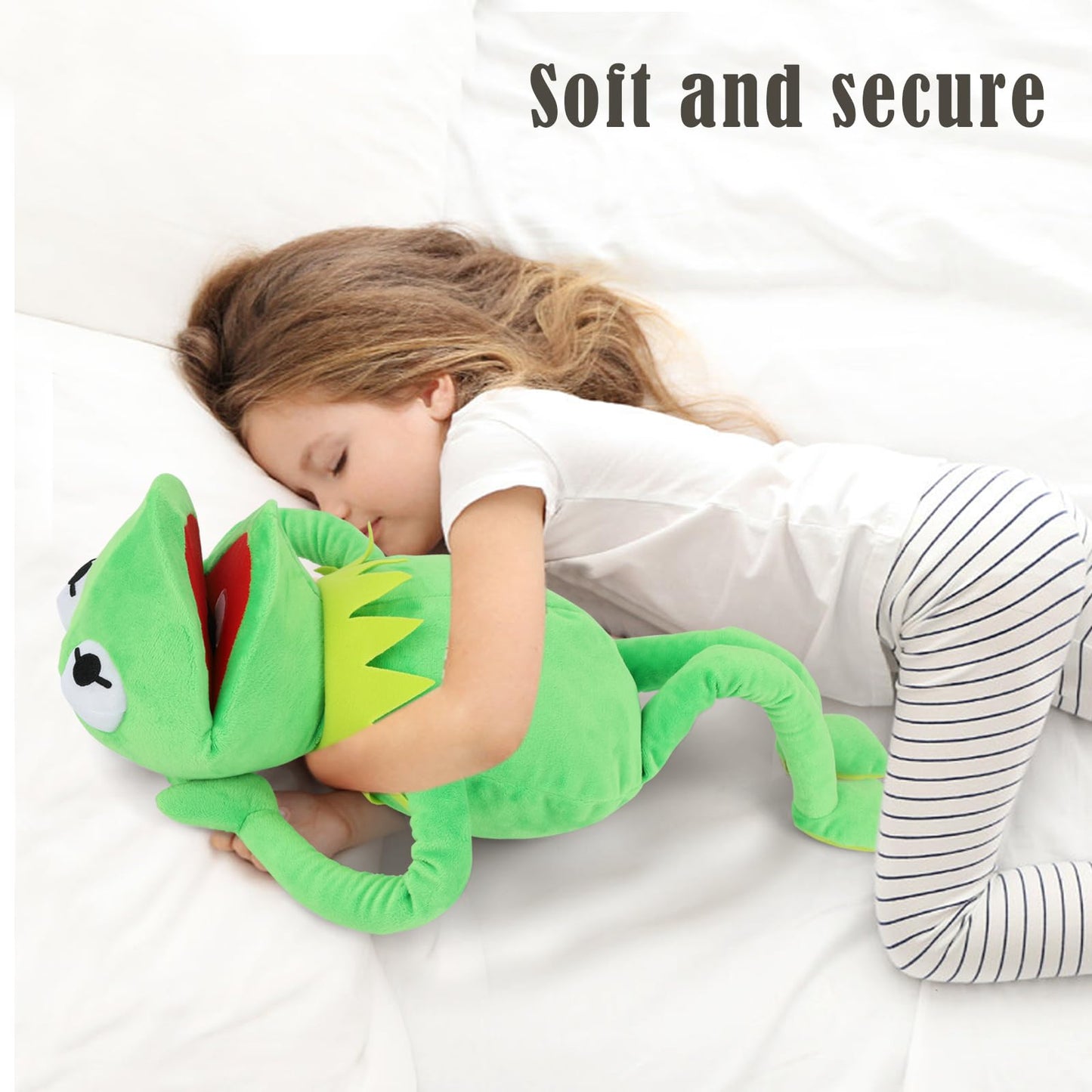 Suiyueour Kermit The Frog Puppet With Control Rod Metal Puppet Set,The Muppets Show, Puppet Theatre,Soft Plush Frog Puppet Suita