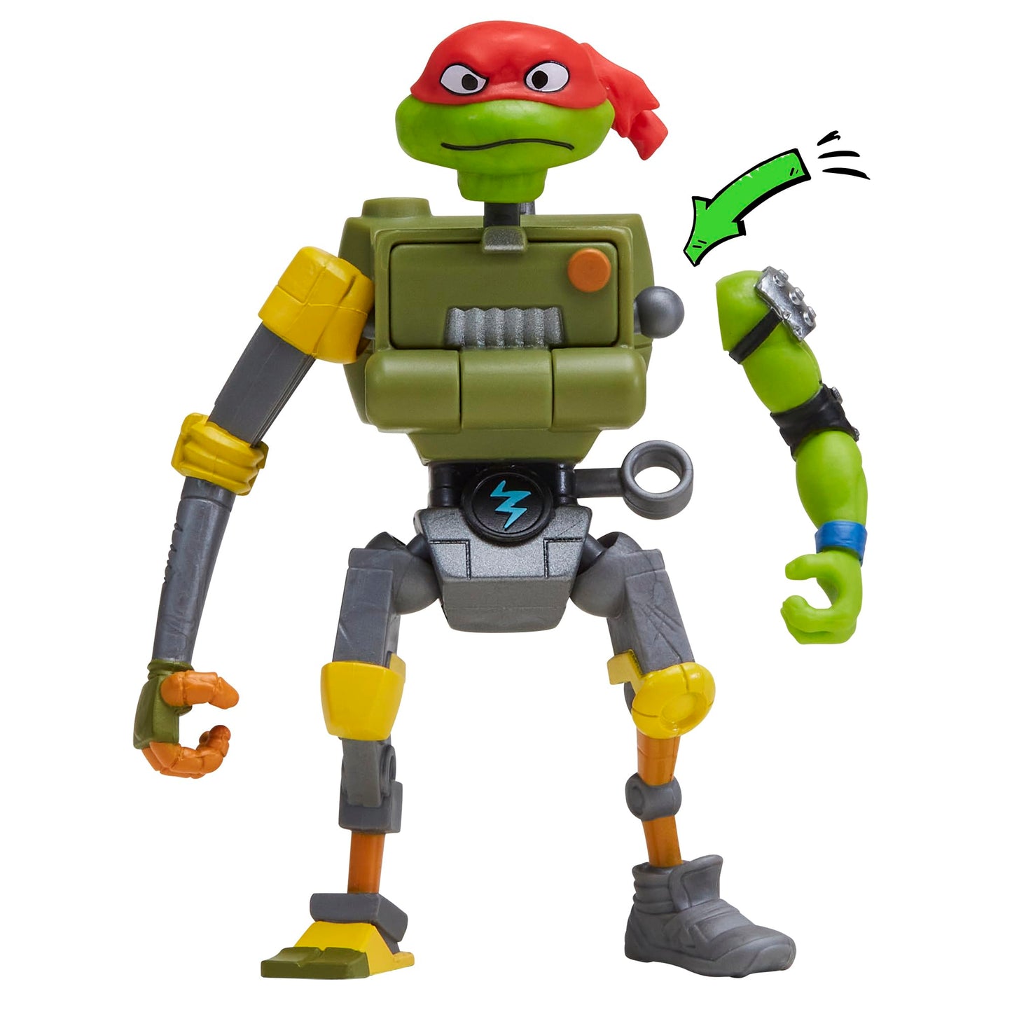 Teenage Mutant Ninja Turtles Metalhead Action Figure, 4.5-Inch, Multicolor, Model 83810CO, Durable Plastic