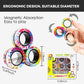 Mboutrising 9Pcs Magnetic Ring Fidget Spinner Toys Set, Newest Camo Fingers Magnet Rings, Adhd Stress Relief Magical Toys For Tr