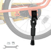FOMAS Kids Bike Kickstand for 14/16/20 inch Bicycle Adjustable Center Mount Stand Aluminum Alloy (Black, 14 inch)