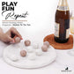 Radicaln Marble Tic Tac Toe 10 Inches White and Marinara Handmade Board Game for mature-themed and Family - Ideal Outdoor & Travel Game  Fun Gift for mature-themeds  Best for Coffee Table Centerpiece