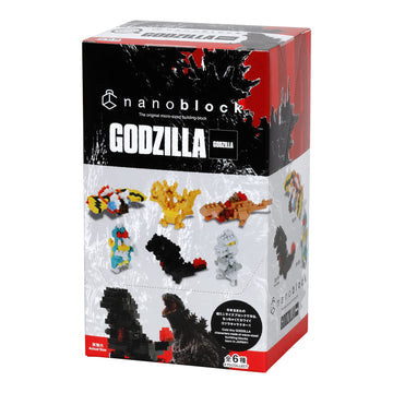 Nanoblock - Godzilla Assortment 1 (Blind Box Complete Set), Mininano Series Building Kit