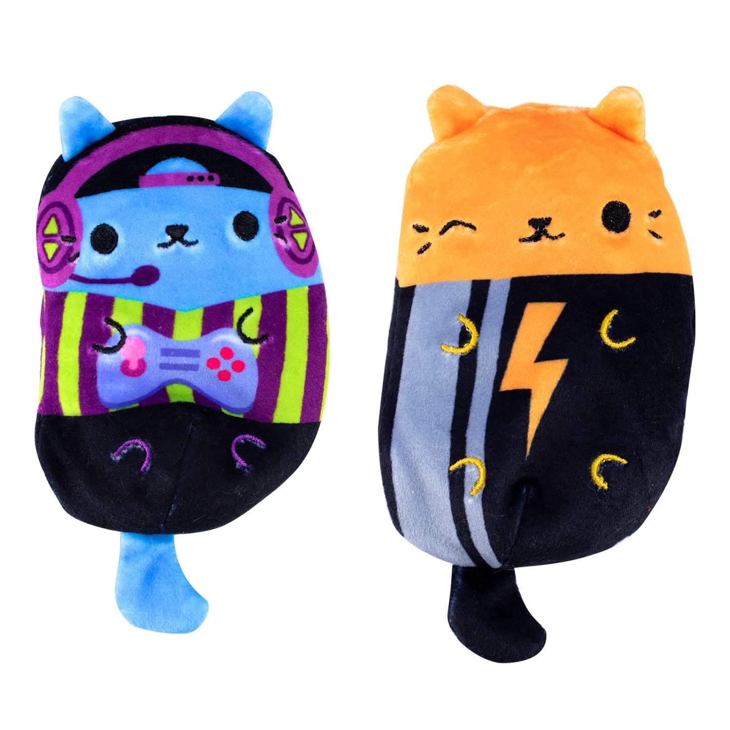 Cats Vs Pickles - 12-Pack Assortment #13 Gold Wave - 4'' Cute Cuddly Collectible Bean Plush Toy - Collect These As Stocking Stuf