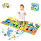 FOKI Toddler Toys Floor Piano Mat with 61 Animal Music Sounds, Baby Kid Sensory Educational Dancing Musical Keyboard Carpet Toy,