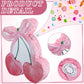 Glimin Pink Bow Piata with Stick Blindfold and Confetti, Shes The Cherry on Top Theme Birthday Party Baby Shower Nursery Decora