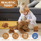 Muiteiur 4 Pcs Dog Stuffed Animals  18.5 Inch Teddy Dog with Puppies  Brown Dog Plush for Kids Girls Boys  Gift for Birthday Theme Party
