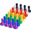 Shappy 32 Pieces Board Game Pieces Multicolor Plastic Pawn Game Pieces For Board Games Chess Pieces Tabletop Markers 1 Inch