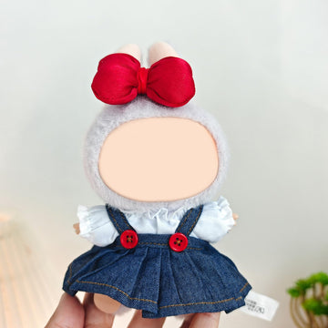 QIUTIMIY Clothes for Doll 17cm Doll Clothes 3-Piece-Set Doll Clothes enhanced Doll Outfit with Accessories-Birthday Hairclip+Top+Dress(NO Doll Included)