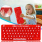 Christmas Push Toy Pop Bubble Fidget Sensory Toys Push It Pop Fidget Toys Christmas Keyboard Shape, Pop Silicone Popper Toy Learning Materials Game Gift For Kids (Christmas)