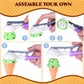 Kids Ice Cream Toy Set - Pretend Play Sweet Treats Ice Cream Parlour Dessert Accessories Playset with Cone and Scoop for Toddler