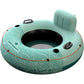 Retrospec Siesta Float 48'' Inflatable River Tube | Heavy-Duty Water Float w/Backrest & Cup Holders | 300 lbs | Repair Kit | Poo