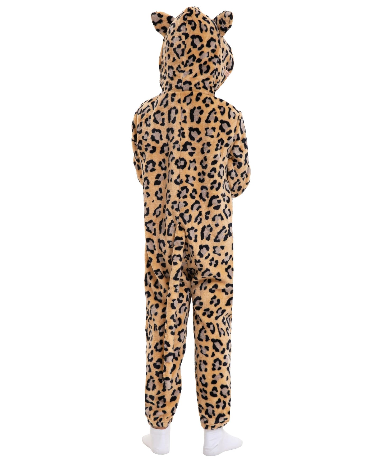 Cat Costume For Kids Cat Noir Costume Girls Onesie Black Cat Costume Child Halloween Cosplay Outfits (Cheetah, X-Small)