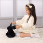 Apricot Lamb Toys Plush Bunny Rabbit Stuffed Animal With Fluffy Soft Ears (Black, Small-8')