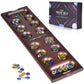 Vamslove Wooden Mancala Board Game With Magnetic Lock / 48+8 Extra Multi Color Glass Stones, Folding Mancala Set For 2 Player, 6 Age And Up (Instructions Included)