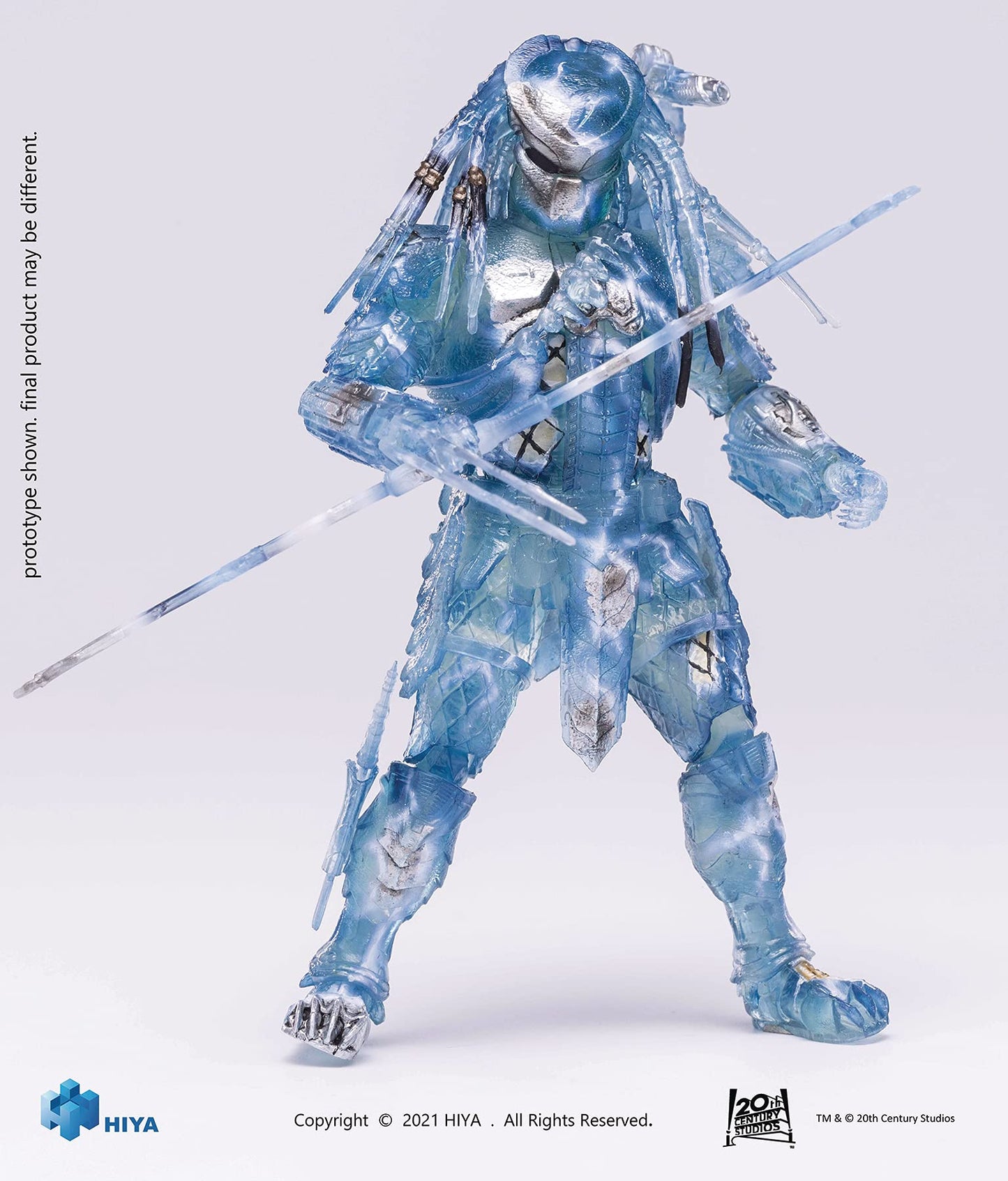 Hiya Toys Alien Vs Predator: Active Camouflage Scar 1:18 Scale Figure,Multicolor