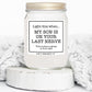 YouNique Designs Daughter in Law Candle 8oz - Daughter in Law Gifts from Mother in Law - Funny Daughter in Law Gifts for Mothers