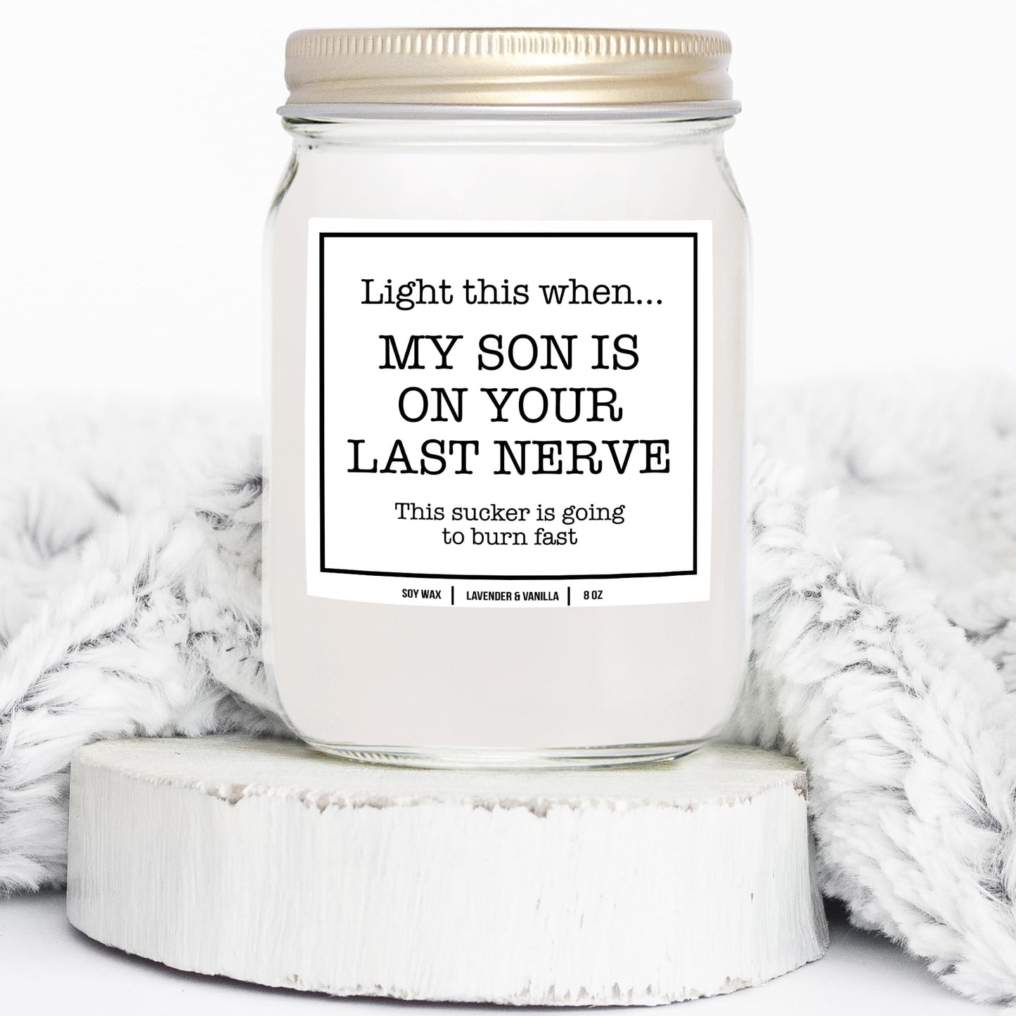YouNique Designs Daughter in Law Candle 8oz - Daughter in Law Gifts from Mother in Law - Funny Daughter in Law Gifts for Mothers