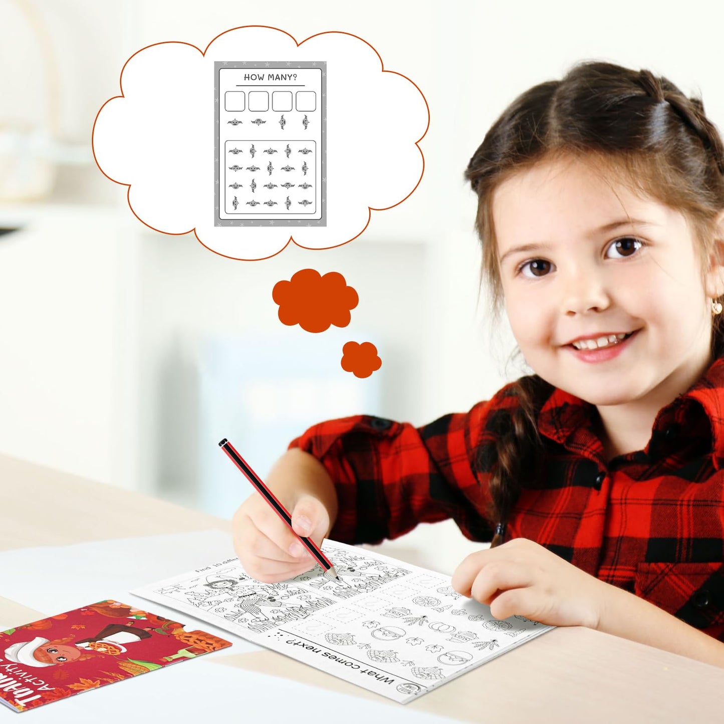 Maitys 60 Pcs Thanksgiving Activity Books Mini Challenging Activities Fun and Games Include Mazes, Word Search, Word Scramble, a