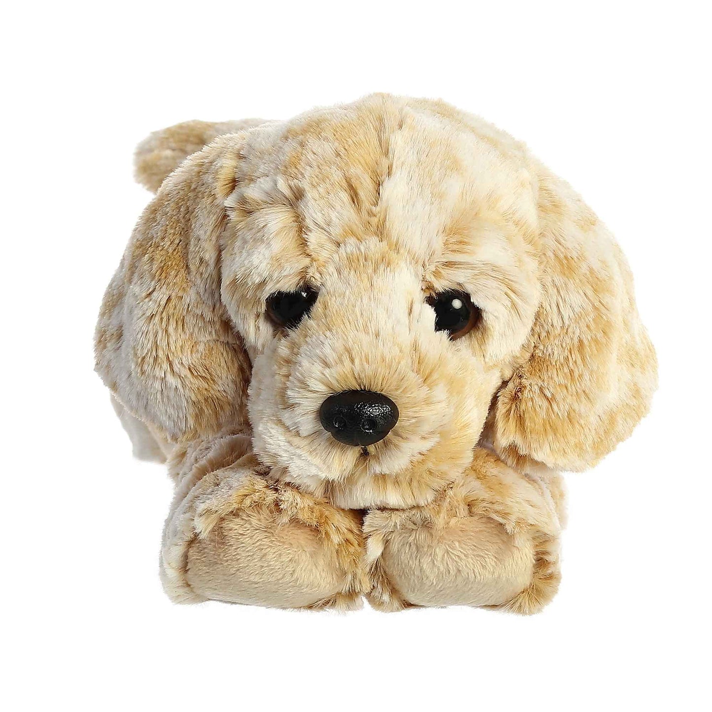 Aurora® Rusty Retriever™ 12" Stuffed Animal - Tan Polyester Plush Toy - Adorable Flopsie™ Model 31913