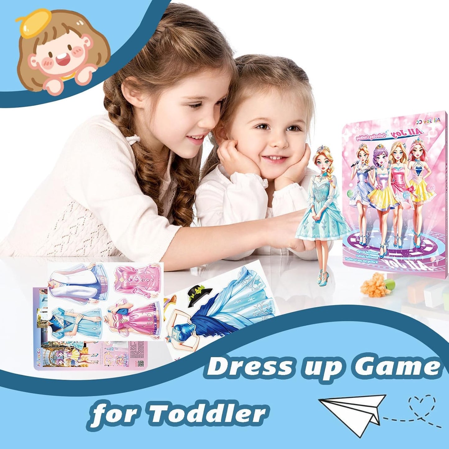 Generic Magnetic Princess Dress Up Paper Doll, Magnet Dress Up Games, Play Travel Playset Toy Magnetic Dress Up Dolls And Pretend For Girl (Lea), Medium