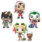 Funko Pop! Dc Comics Christmas 4 Pack Special Edition Exclusive Vinyl Figures - Superman In Holiday Sweater, Batman As Ebenezer Scrooge, The Joker As Santa, Harley Quinn With Helper