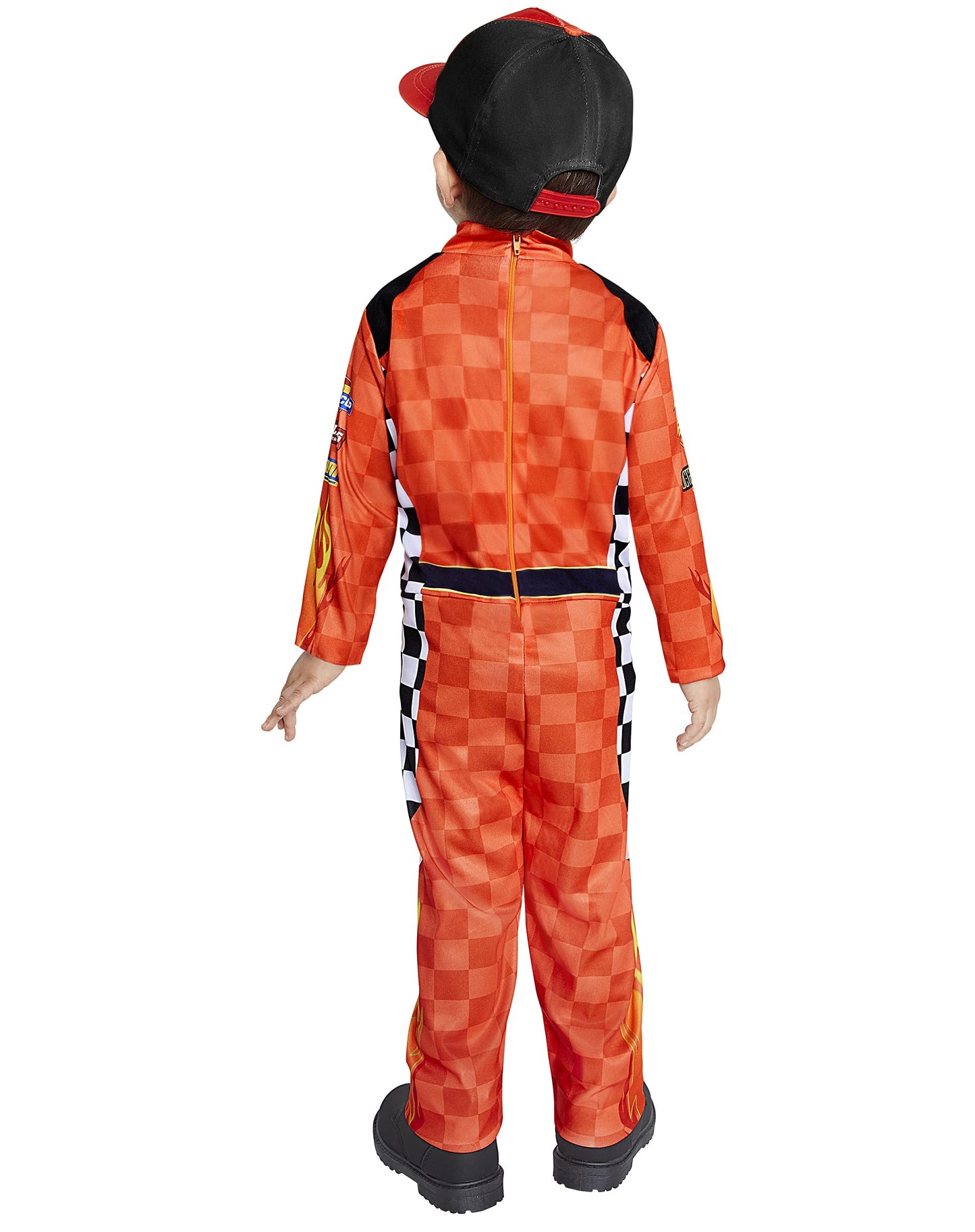 Spirit Halloween Toddler Cars Lightning McQueen Pit Crew Costume