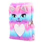 Superstyle Diary For Girls With Lock And Keys, Cute Lion Plush Diary Secret Diary, Writing Journal Lined Pages Notebook Sequined
