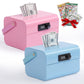 Piggy Bank for Kids Boys Girls 5-12 Years Old,Portable Kids Safe Bank with Code,Small Cash Box with Combination Lock,Metal Money