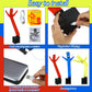 Poen 3 Pcs Mini Inflatable Tube Man Funny Gag Birthday Gift Wacky Waving Inflatable Guy With Blower Desktop Mini Dancer Man Gift For Man Women Party Decoration(Smile)