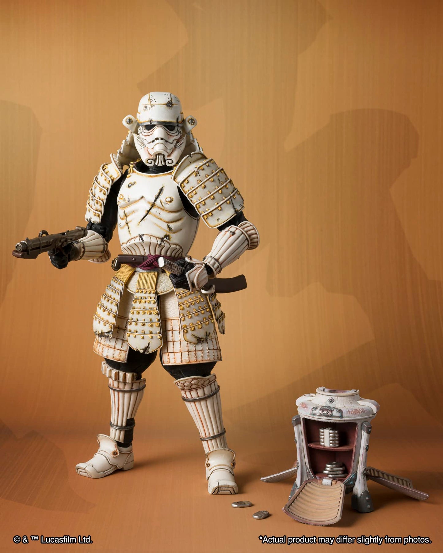 TAMASHII NATIONS Star Wars Mandalorian Ashigaru Stormtrooper Action Figure, 7.1 Inch, ABS Material, Model BAS65072