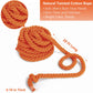 Cwlakon Field Day Games Tug Of War Rope Outdoor Games For Kids, Teens And Adults, Family Reunion Birthday Party Outside Yard Picnic Games For Team Building Activities, 20 Feet, Orange