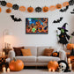 Sutinban Halloween Puzzle 1000 Pieces for Adults, Horror Skull Pumpkin Head Halloween Haunted House Jigsaw Puzzles 1000 Pieces F