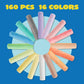 160 Pcs Washable Sidewalk Chalks Set Non-Toxic Jumbo Chalk For Outdoor Art Play, Painting On Chalkboard, Blackboard And Playground