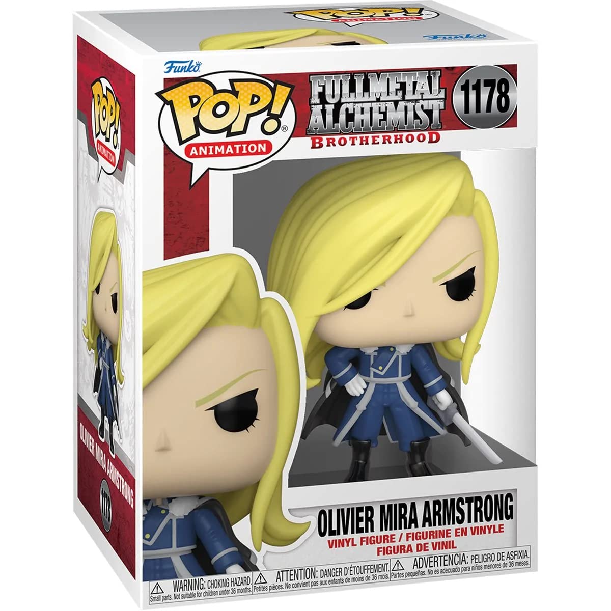 Pop Full Metal Alchemist: Brotherhood - Oliver Mira Armstrong Funko Vinyl Figure (Bundled With Compatible Box Protector Case), M