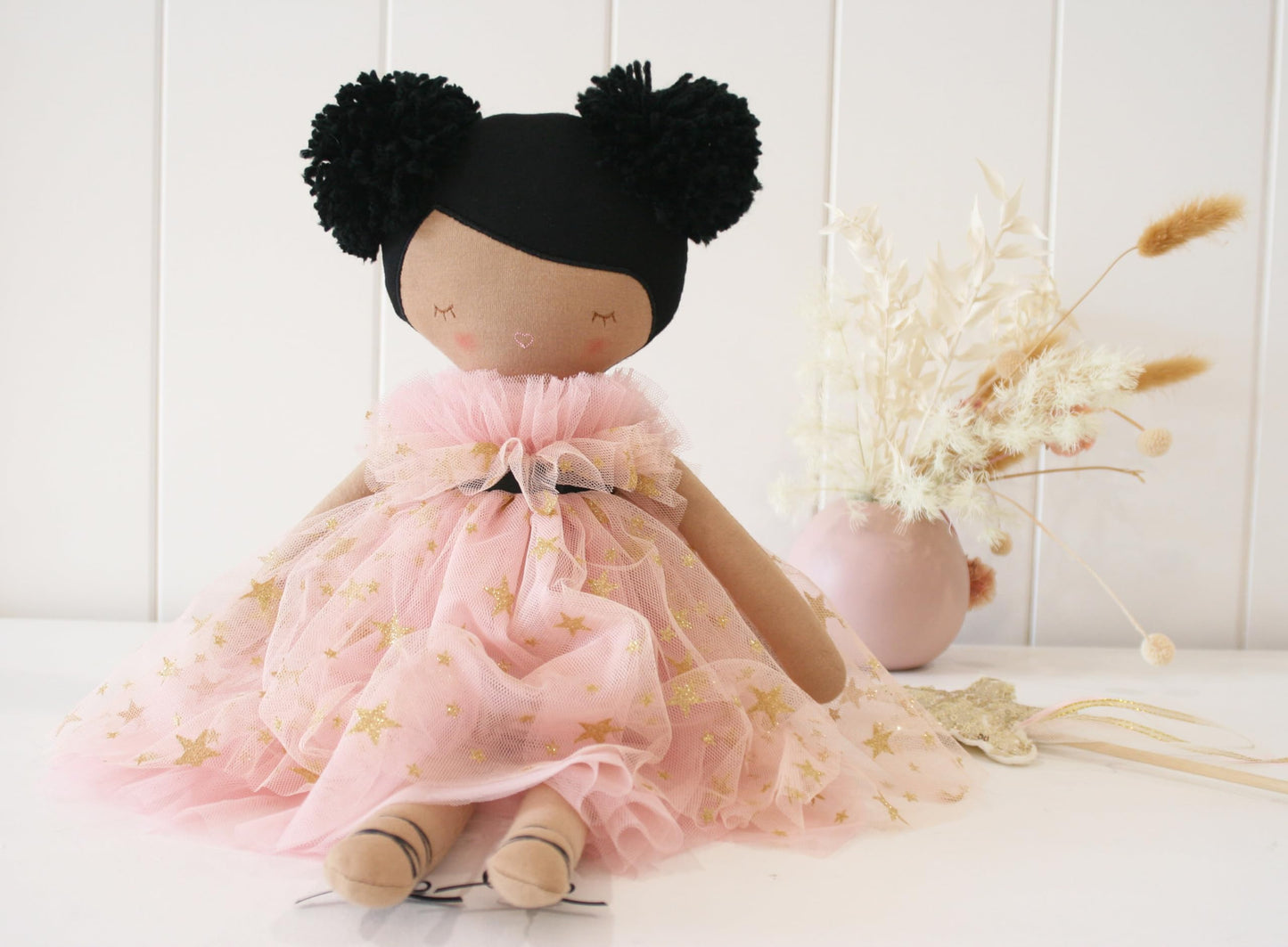 Alimrose Halle Ballerina Doll (Blush Gold - Light Brown & Ebony)