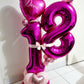 40 Inch Hot Pink 18 Number Balloons Giant 18 Balloons Hot Pink Birthday 18 Balloons 18Th Birthday Anniversary Party Decorations