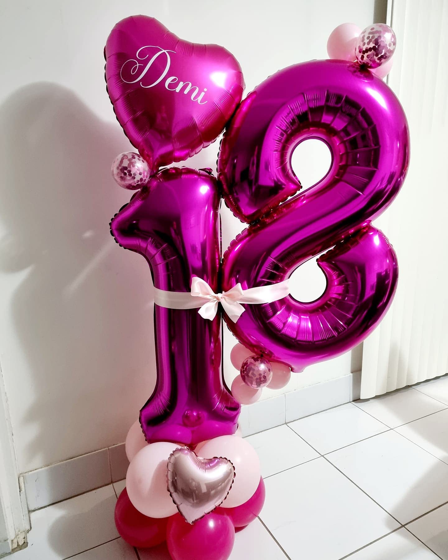 40 Inch Hot Pink 18 Number Balloons Giant 18 Balloons Hot Pink Birthday 18 Balloons 18Th Birthday Anniversary Party Decorations